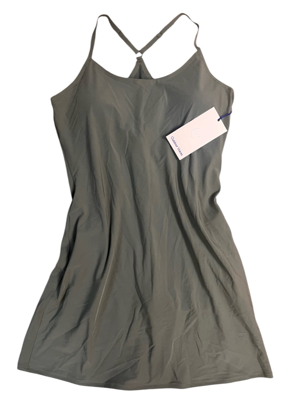 Outdoor Voices Iconic Exercise Dress Womens XL Agave Green Athleisure NWT
